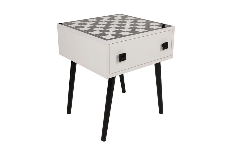 Marilla skakbord 50 cm - Hvid / Sort - Møbler - Borde - Spilleborde - Skakbord
