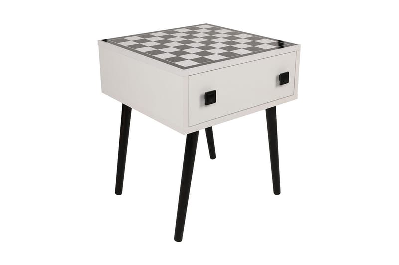 Marilla skakbord 50 cm - Hvid / Sort - Skakbord