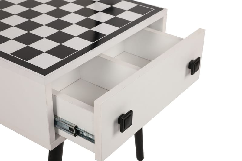 Marilla skakbord 50 cm - Hvid / Sort - Møbler - Borde - Spilleborde - Skakbord