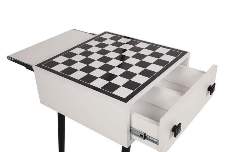Marilla skakbord 50 cm - Hvid / Sort - Møbler - Borde - Spilleborde - Skakbord