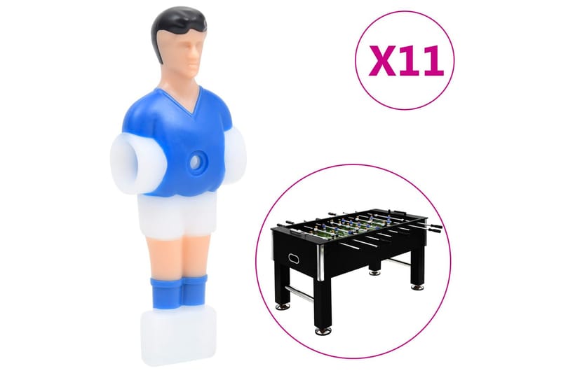 spillerfigurer til bordfodbold til 12,7 mm stang 22 stk. - Bordfodbold