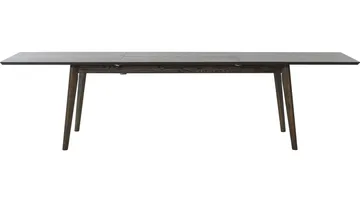 Spisebord Ålvik 200/300x95 cm - Brunlakeret - Møbler - Borde - Spisebord og køkkenbord