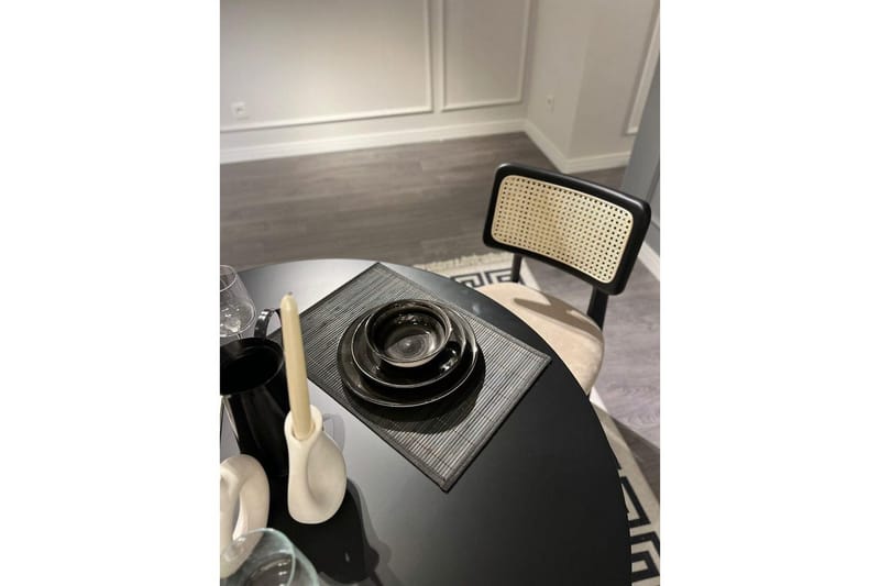 Spisebord & Stolesæt (5 Dele) Colomieu Sort / Hvid - Sort/Hvid - Møbler - Borde - Spisebordssæt