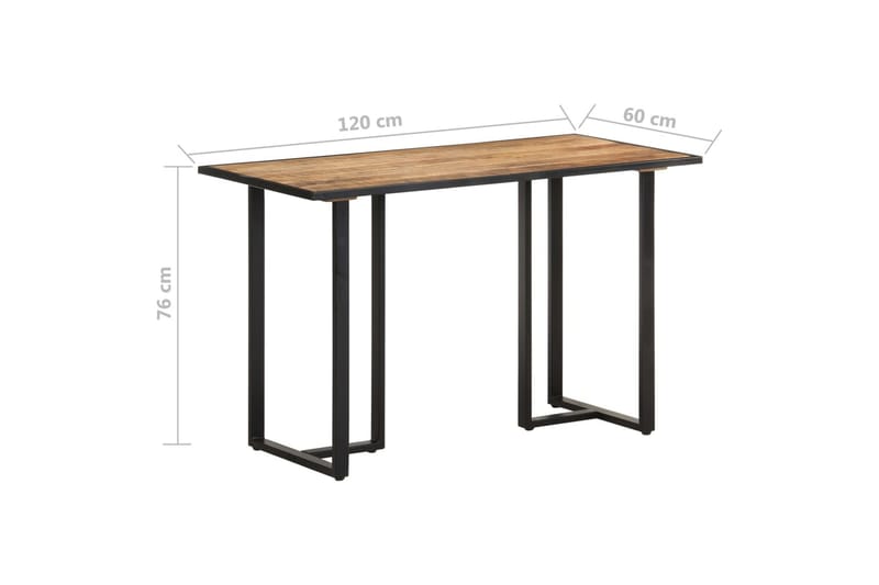 spisebord 120 cm ru mangotræ - Brun - Møbler - Borde - Spisebord og køkkenbord