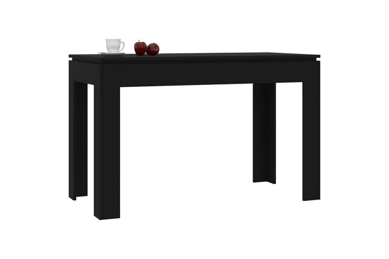 Spisebord 120 X 60 X 76 cm Spånplade Sort - Sort - Spisebord og køkkenbord