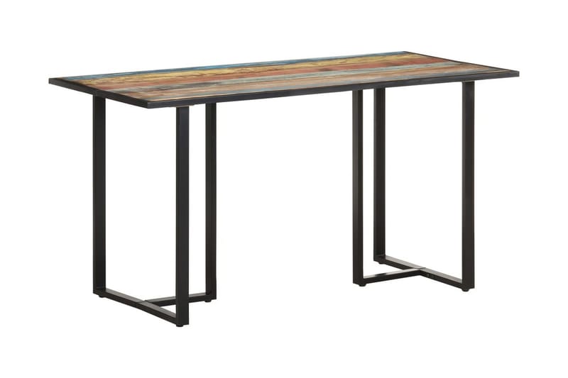 spisebord 140 cm massivt genanvendt træ - Flerfarvet - Spisebord og køkkenbord
