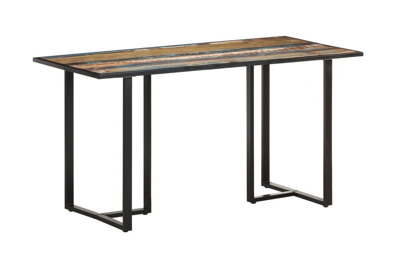 spisebord 140 cm massivt genanvendt træ - Flerfarvet - Møbler - Borde - Spisebord og køkkenbord