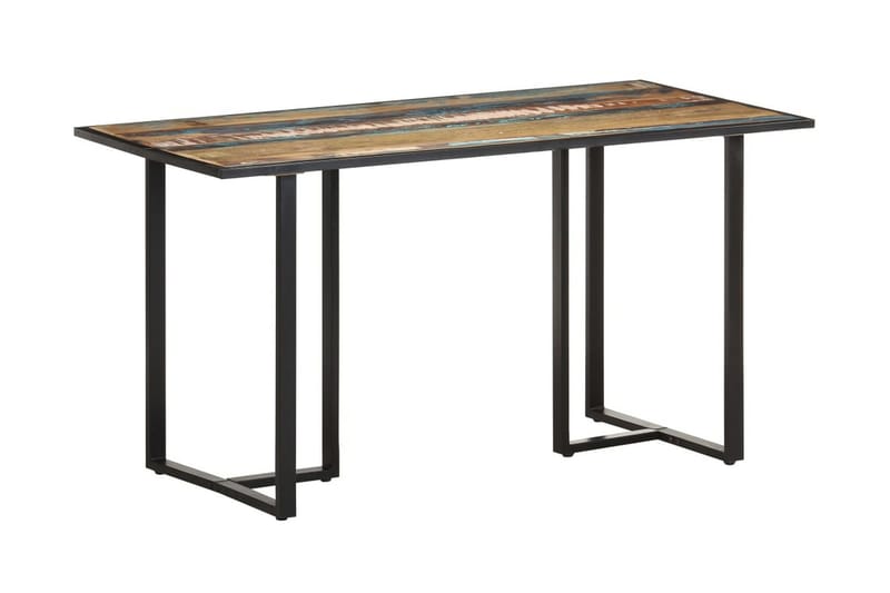 spisebord 140 cm massivt genanvendt træ - Flerfarvet - Møbler - Borde - Spisebord og køkkenbord