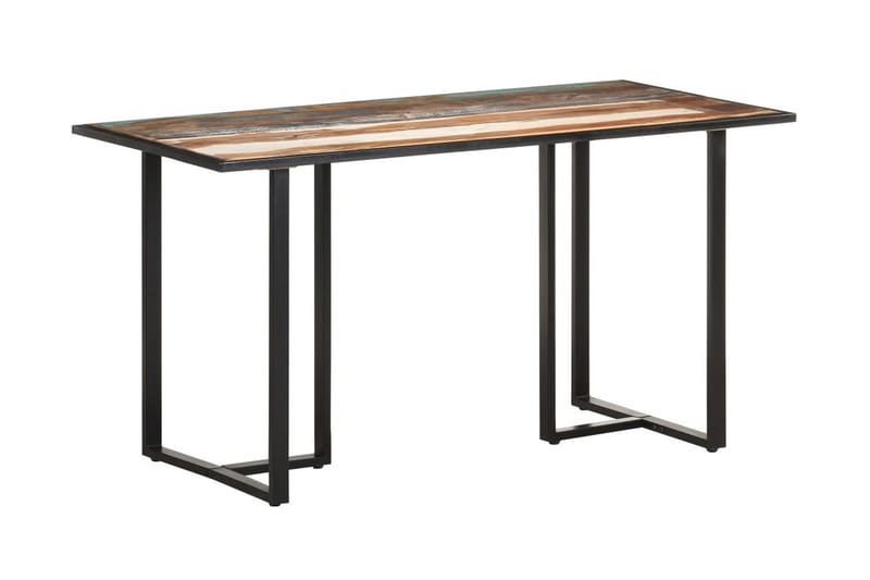 spisebord 140 cm massivt genanvendt træ - Flerfarvet - Møbler - Borde - Spisebord og køkkenbord