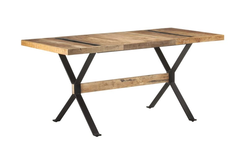spisebord 160x80x76 cm ru mangotræ - Brun - Møbler - Borde - Spisebord og køkkenbord