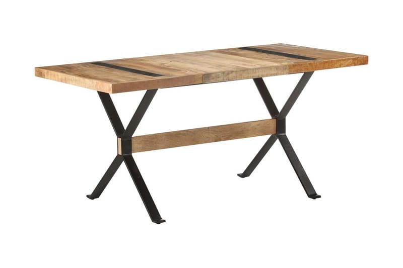 spisebord 160x80x76 cm ru mangotræ - Brun - Møbler - Borde - Spisebord og køkkenbord