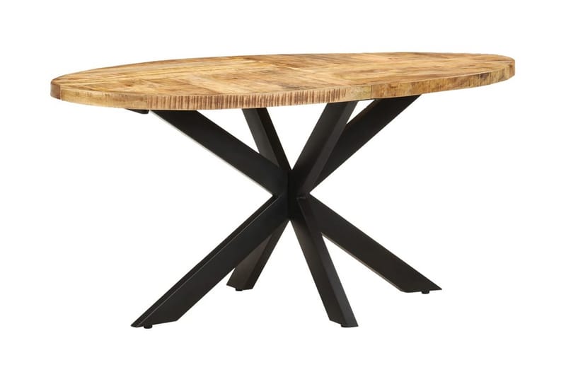 spisebord 160x90x75 cm ru mangotræ - Brun - Spisebord og køkkenbord