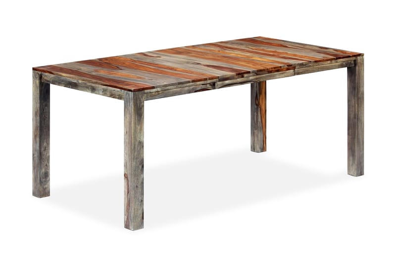 Spisebord 180 X 90 X 76 Cm Massivt Sheeshamtræ - Grå - Spisebord og køkkenbord