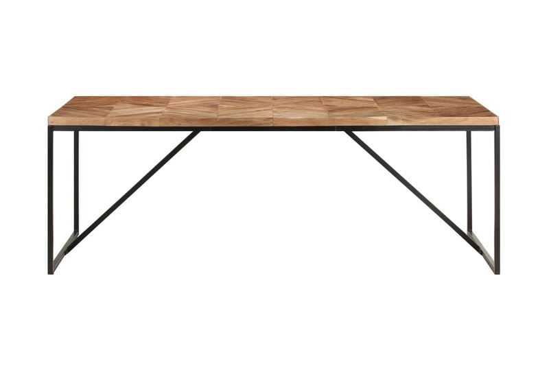 spisebord 200x90x76 cm massivt akacietræ og mangotræ - Brun - Møbler - Borde - Spisebord og køkkenbord