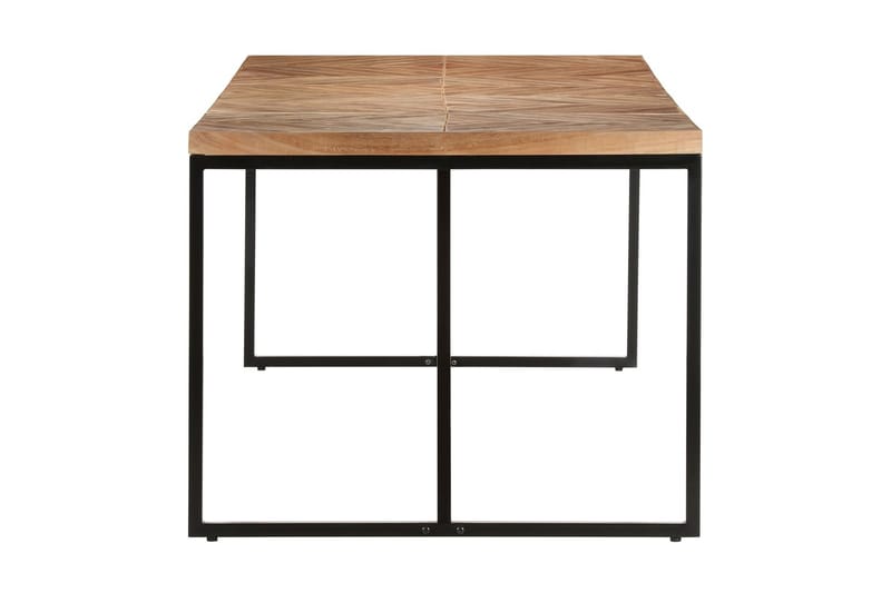 spisebord 200x90x76 cm massivt akacietræ og mangotræ - Brun - Møbler - Borde - Spisebord og køkkenbord