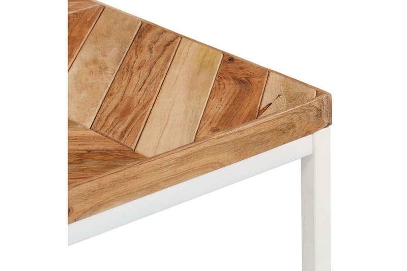 spisebord 200x90x76 cm massivt akacietræ og mangotræ - Brun - Spisebord og køkkenbord