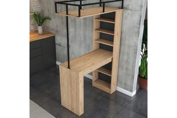 Spisebord Beloumont Valnød / Sort - Sort/Mørkebrun - Møbler - Borde - Spisebord og køkkenbord