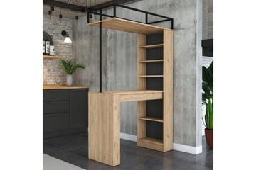 Spisebord Beloumont Valnød / Sort - Sort/Mørkebrun - Møbler - Borde - Spisebord og køkkenbord