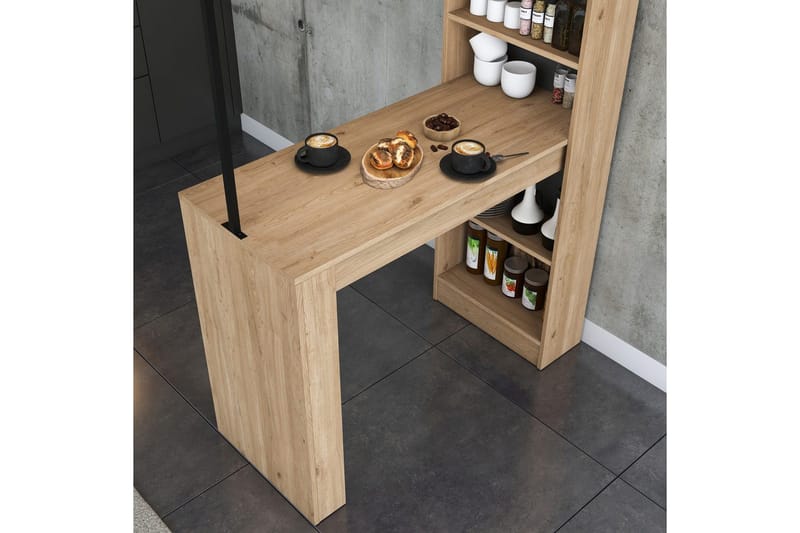 Spisebord Beloumont Valnød / Sort - Sort/Mørkebrun - Møbler - Borde - Spisebord og køkkenbord