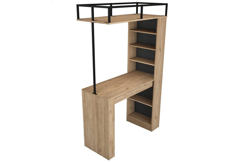 Spisebord Beloumont Valnød / Sort - Sort/Mørkebrun - Møbler - Borde - Spisebord og køkkenbord