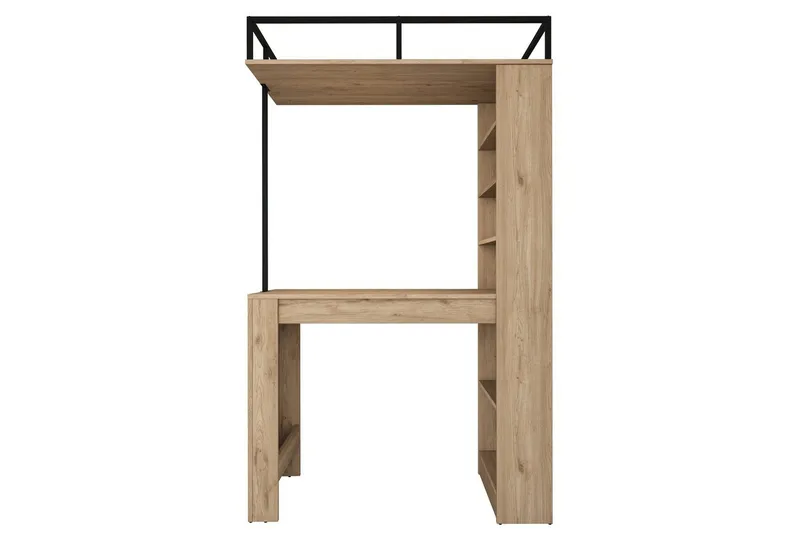 Spisebord Beloumont Valnød / Sort - Sort/Mørkebrun - Møbler - Borde - Spisebord og køkkenbord