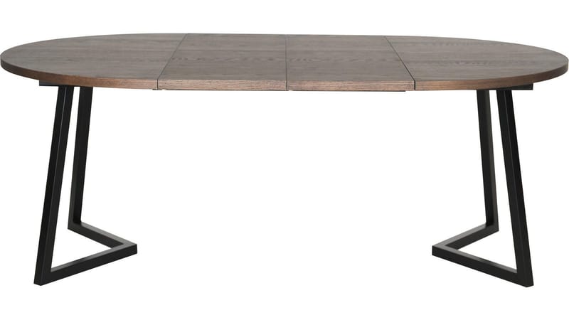 Spisebord Brisjö inkl. 2 Tillæg Ø120 - 200 cm - Brun - Møbler - Borde - Spisebord og køkkenbord