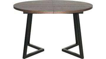 Spisebord Brisjö inkl. 2 Tillæg Ø120 - 200 cm - Brun - Møbler - Borde - Spisebord og køkkenbord