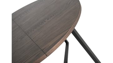 Spisebord Brisjö inkl. 2 Tillæg Ø120 - 200 cm - Brun - Møbler - Borde - Spisebord og køkkenbord