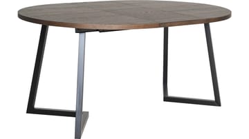 Spisebord Brisjö inkl. 2 Tillæg Ø120 - 200 cm - Brun - Møbler - Borde - Spisebord og køkkenbord