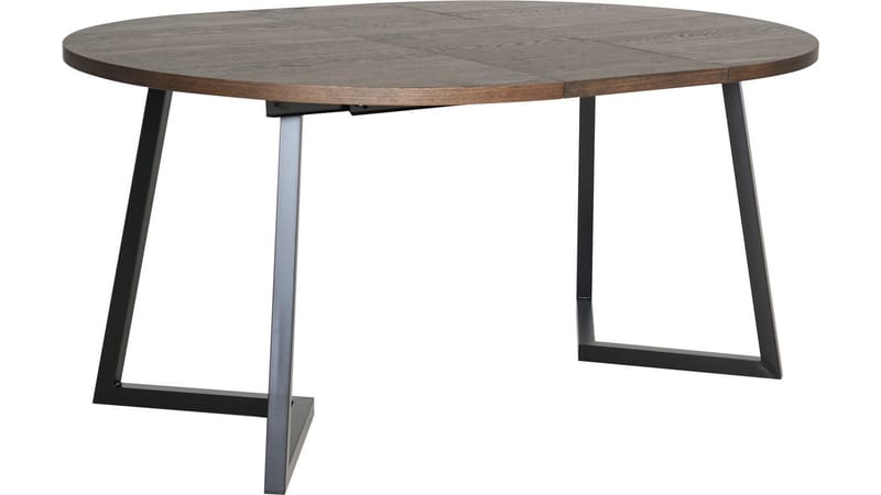 Spisebord Brisjö inkl. 2 Tillæg Ø120 - 200 cm - Brun - Møbler - Borde - Spisebord og køkkenbord