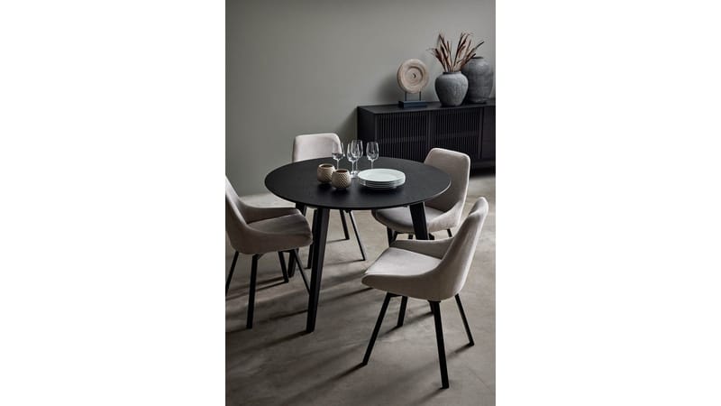 Spisebord Falmar 110 cm - Sortlakeret - Møbler - Borde - Spisebord og køkkenbord