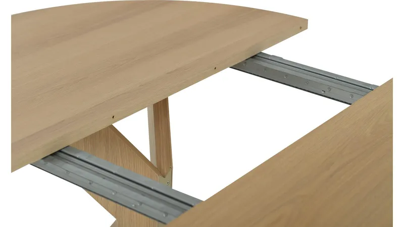 Spisebord Fjorden Med 1 Tillæg 130 cm - Hvidpigmenteret - Møbler - Borde - Spisebord og køkkenbord