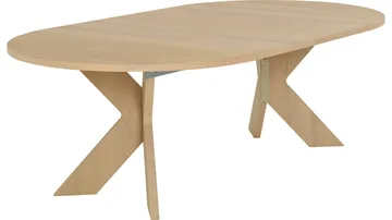 Spisebord Fjorden Med 1 Tillæg 130 cm - Hvidpigmenteret - Møbler - Borde - Spisebord og køkkenbord