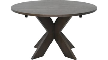 Spisebord Fjorden Med 2 Tillæg 130 cm - Brun - Møbler - Borde - Spisebord og køkkenbord