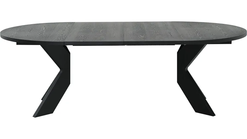 Spisebord Fjorden Med 2 Tillæg 130 cm - Sort - Møbler - Borde - Spisebord og køkkenbord