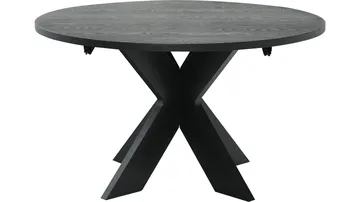 Spisebord Fjorden Med 2 Tillæg 130 cm - Sort - Møbler - Borde - Spisebord og køkkenbord
