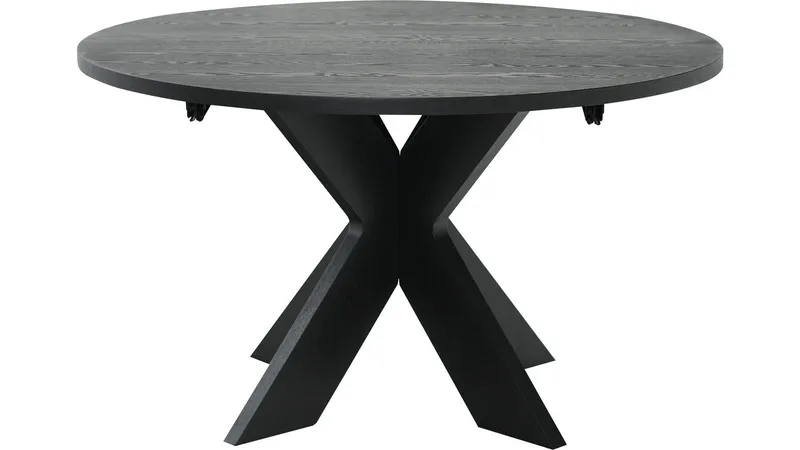 Spisebord Fjorden Med 2 Tillæg 130 cm - Sort - Møbler - Borde - Spisebord og køkkenbord