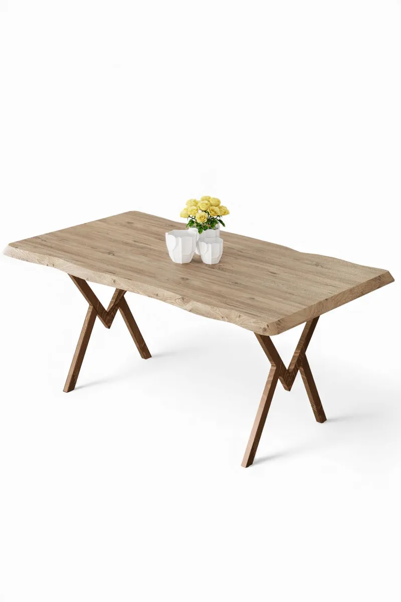 Spisebord Hanah Home Akort (130 x 73 x 80 cm) Atlantic fyr brun, undefined
