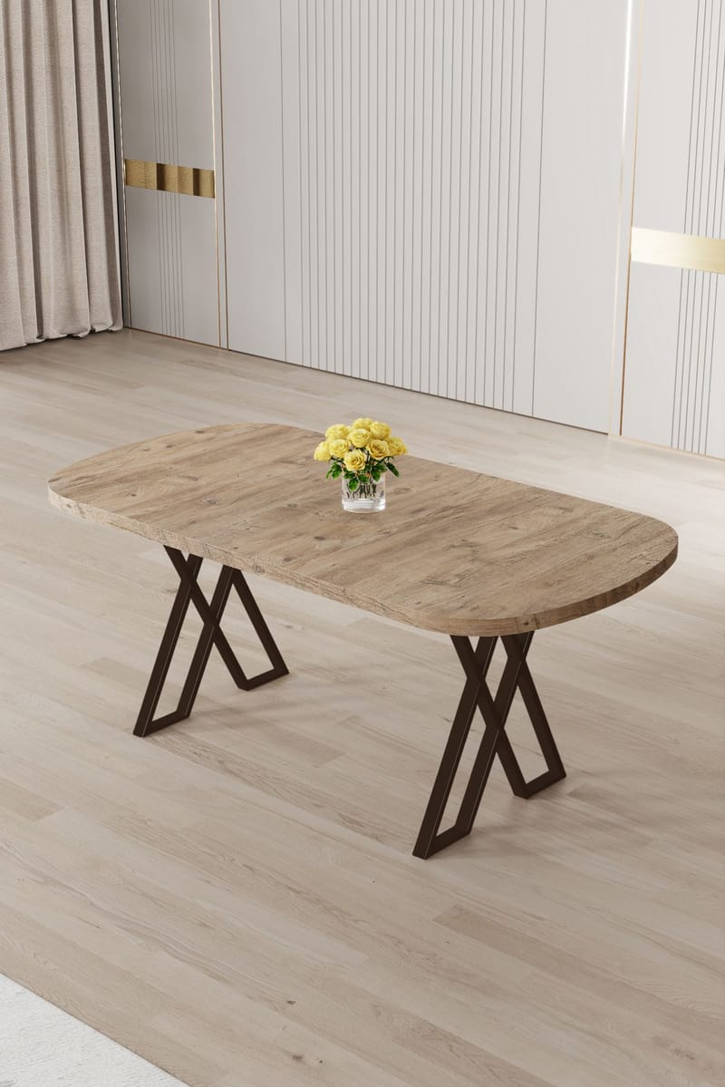 Spisebord Hanah Home Kaye (168 x 76 x 90 cm) Atlantic fyr brun - Møbler - Borde - Spisebord og køkkenbord