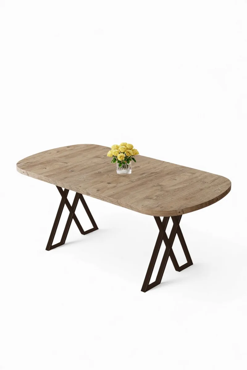 Spisebord Hanah Home Kaye (168 x 76 x 90 cm) Atlantic fyr brun, undefined