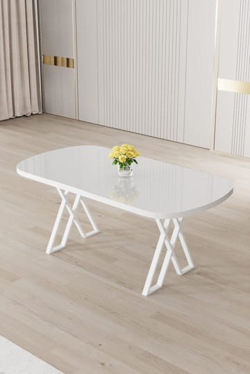 Spisebord Hanah Home Kaye (168 x 76 x 90 cm) Hvid - Møbler - Borde - Spisebord og køkkenbord