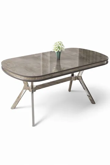 Spisebord Hanah Home Olya (168 x 75 x 90 cm) Antracit krom