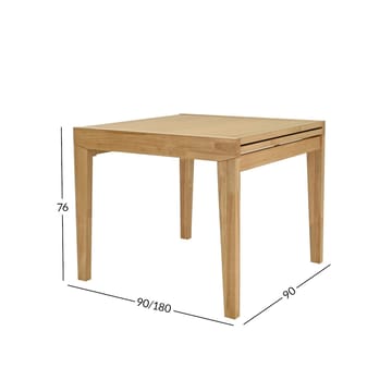 Spisebord HOME4YOU Bowen 90+90x90x76 cm eg - Eg - Møbler - Borde - Spisebord og køkkenbord