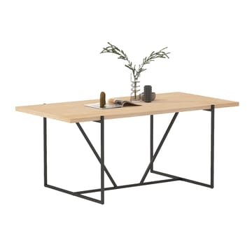 Spisebord HOME4YOU Cindy melamin eg 180x90x75 cm - Beige - Møbler - Borde - Spisebord og køkkenbord