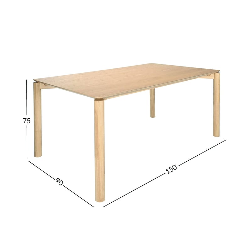 Spisebord HOME4YOU Gardenia 150x90x75 cm Eg - eg - Møbler - Borde - Spisebord og køkkenbord