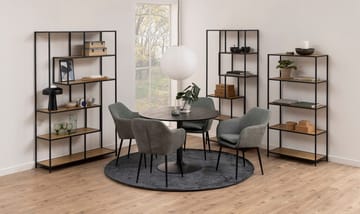 Spisebord HOME4YOU Ibiza sort 110x74 cm - Sort - Møbler - Borde - Spisebord og køkkenbord