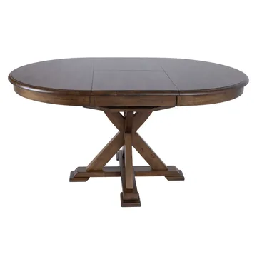Spisebord HOME4YOU James D106+46x76 cm rustik eg - Rustik eg - Møbler - Borde - Spisebord og køkkenbord