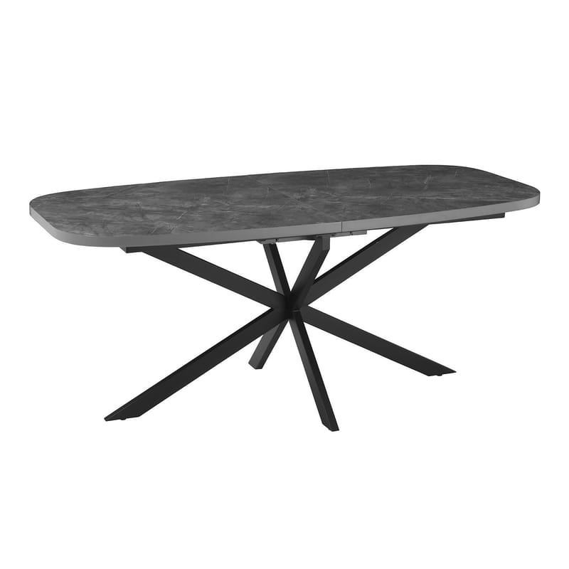 Spisebord HOME4YOU Ramona 180/220x90x75 cm Beton, Beton