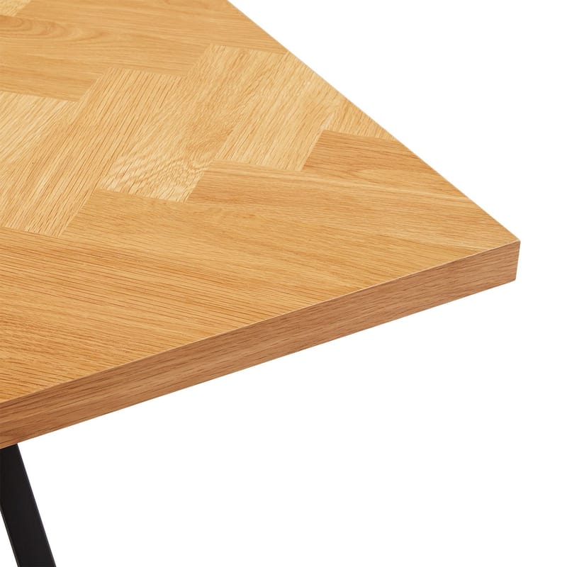 Spisebord HOME4YOU Rowan 200x90x75 cm Sildebensmønster i eg - eg - Møbler - Borde - Spisebord og køkkenbord