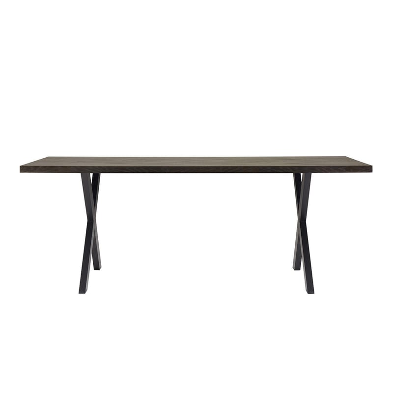 Spisebord HOME4YOU Rowan 200x90x75 cm Sildebensmønster i røget eg - røget eg - Møbler - Borde - Spisebord og køkkenbord